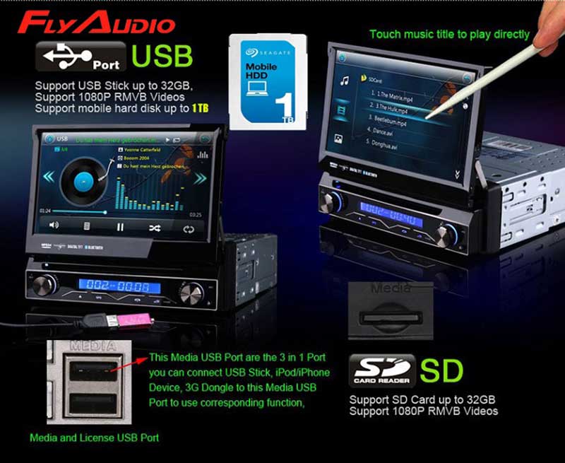 DVD Fly Audio theo xe