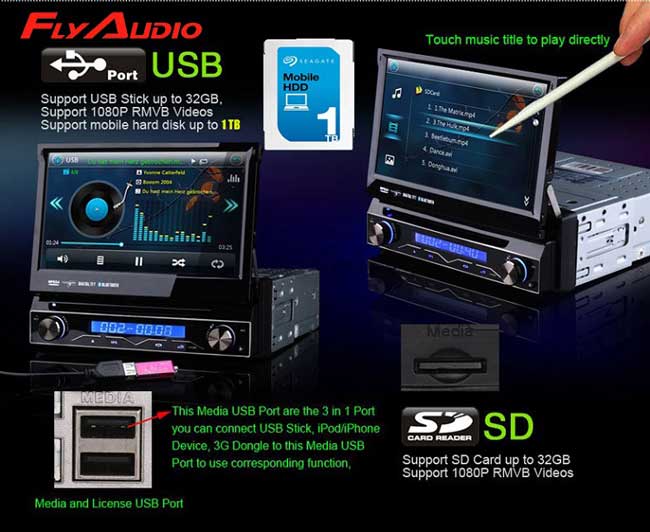 DVD Fly Audio theo xe